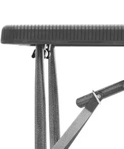 vidaXL Folding Garden Benches 2 pcs 180 cm HDPE Black