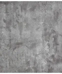 vidaXL Dining Table Concrete and Silver 80.5×80.5×73 cm MDF