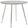 vidaXL Dining Table Concrete and Silver 90×73.5 cm MDF vidaXL Dining Table Concrete and Silver 90×73.5 cm MDF