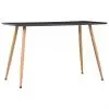vidaXL Dining Table Grey and Oak 120x60x74 cm MDF