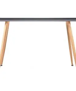 vidaXL Dining Table Grey and Oak 120x60x74 cm MDF