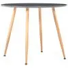 vidaXL Dining Table Grey and Oak 90×73.5 cm MDF