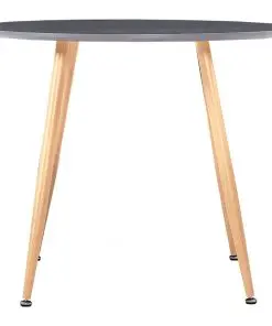 vidaXL Dining Table Grey and Oak 90×73.5 cm MDF