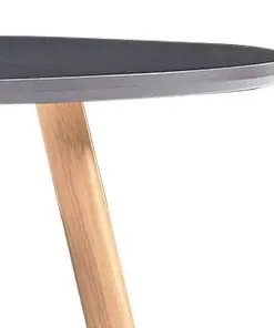 vidaXL Dining Table Grey and Oak 90×73.5 cm MDF