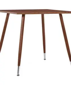 vidaXL Dining Table Brown 80.5×80.5×73 cm MDF