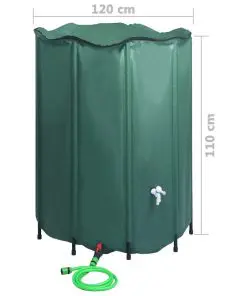 vidaXL Collapsible Rain Water Tank with Spigot 1250 L