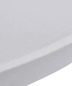 vidaXL Standing Table Cover Ø60 cm White Stretch 4 pcs