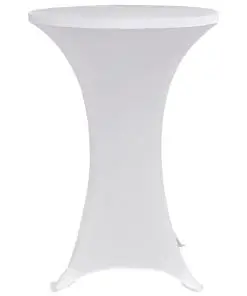 vidaXL Standing Table Cover Ø70 cm White Stretch 4 pcs