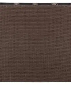 vidaXL Garden Planter with 4 Pots 2 pcs Poly Rattan Brown