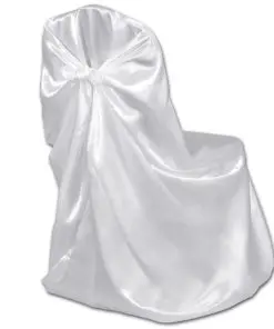 vidaXL Chair Cover for Wedding Banquet 12 pcs White