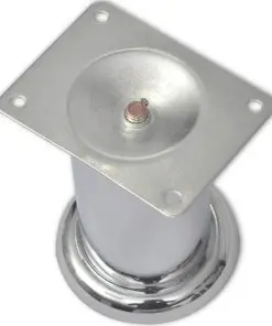 vidaXL Round Sofa Legs 8 pcs Chrome 60 mm