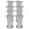 vidaXL Round Sofa Legs 8 pcs Chrome 120 mm vidaXL Round Sofa Legs 8 pcs Chrome 120 mm