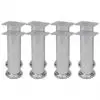 vidaXL Round Sofa Legs 8 pcs Chrome 180 mm