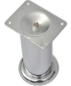 vidaXL Round Sofa Legs 8 pcs Chrome 180 mm