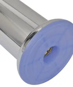 vidaXL Round Sofa Legs 8 pcs Chrome 180 mm