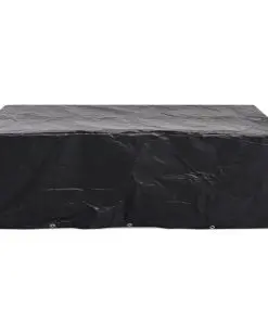 vidaXL Garden Furniture Covers 2 pcs 8 Person Poly Rattan Set 10 Eyelets 300×140 cm