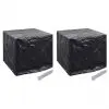 vidaXL Garden Water Tank Covers 2 pcs 8 Eyelets 116x100x120 cm