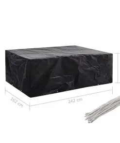 vidaXL Garden Furniture Covers 2 pcs 8 Eyelets 242x162x100 cm