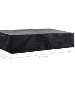 vidaXL Garden Sunlounger Cover 2 pcs 8 Eyelets 218x77x55 cm