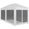 vidaXL Party Tent with 6 Mesh Sidewalls 6×3 m