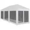 vidaXL Party Tent with 8 Mesh Sidewalls 9×3 m