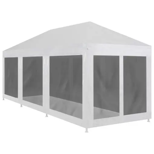 vidaXL Party Tent with 8 Mesh Sidewalls 9×3 m