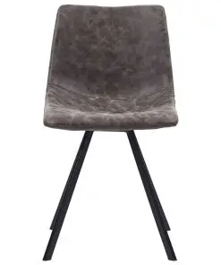 vidaXL Dining Chairs 6 pcs Brown Faux Leather