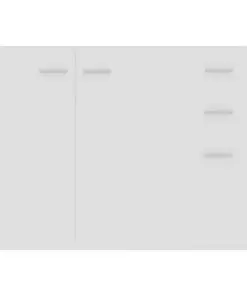 vidaXL Sideboard White 105x30x75 cm Chipboard