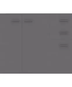 vidaXL Sideboard Grey 105x30x75 cm Chipboard