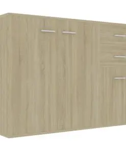 vidaXL Sideboard Sonoma Oak 105x30x75 cm Chipboard