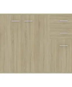 vidaXL Sideboard Sonoma Oak 105x30x75 cm Chipboard