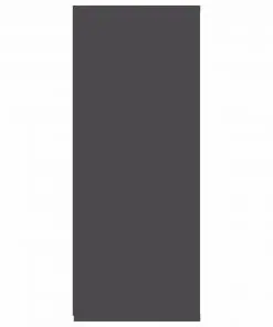 vidaXL Sideboard High Gloss Grey 105x30x75 cm Chipboard