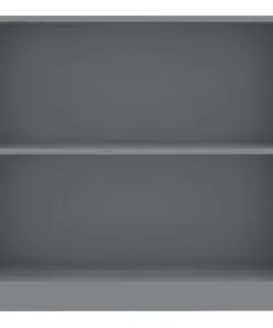 vidaXL Bookshelf Grey 80x24x75 cm Chipboard