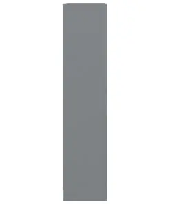 vidaXL Bookshelf Grey 80x24x108 cm Chipboard