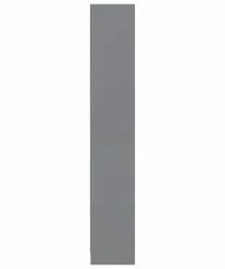 vidaXL 4-Tier Book Cabinet Grey 80x24x142 cm Chipboard