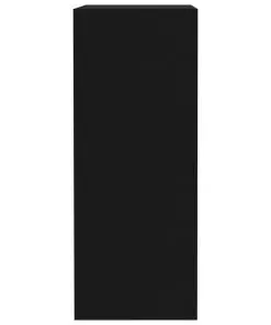 vidaXL 2-Tier Book Cabinet Black 40x30x76.5 cm Chipboard