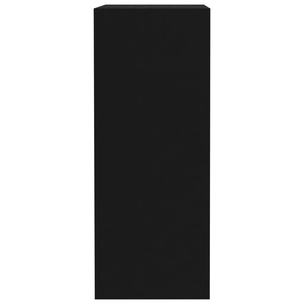 vidaXL 2-Tier Book Cabinet Black 40x30x76.5 cm Chipboard