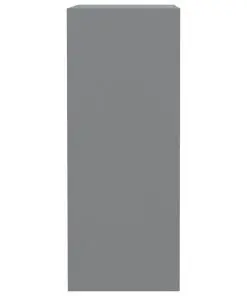 vidaXL 2-Tier Book Cabinet Grey 40x30x76.5 cm Chipboard