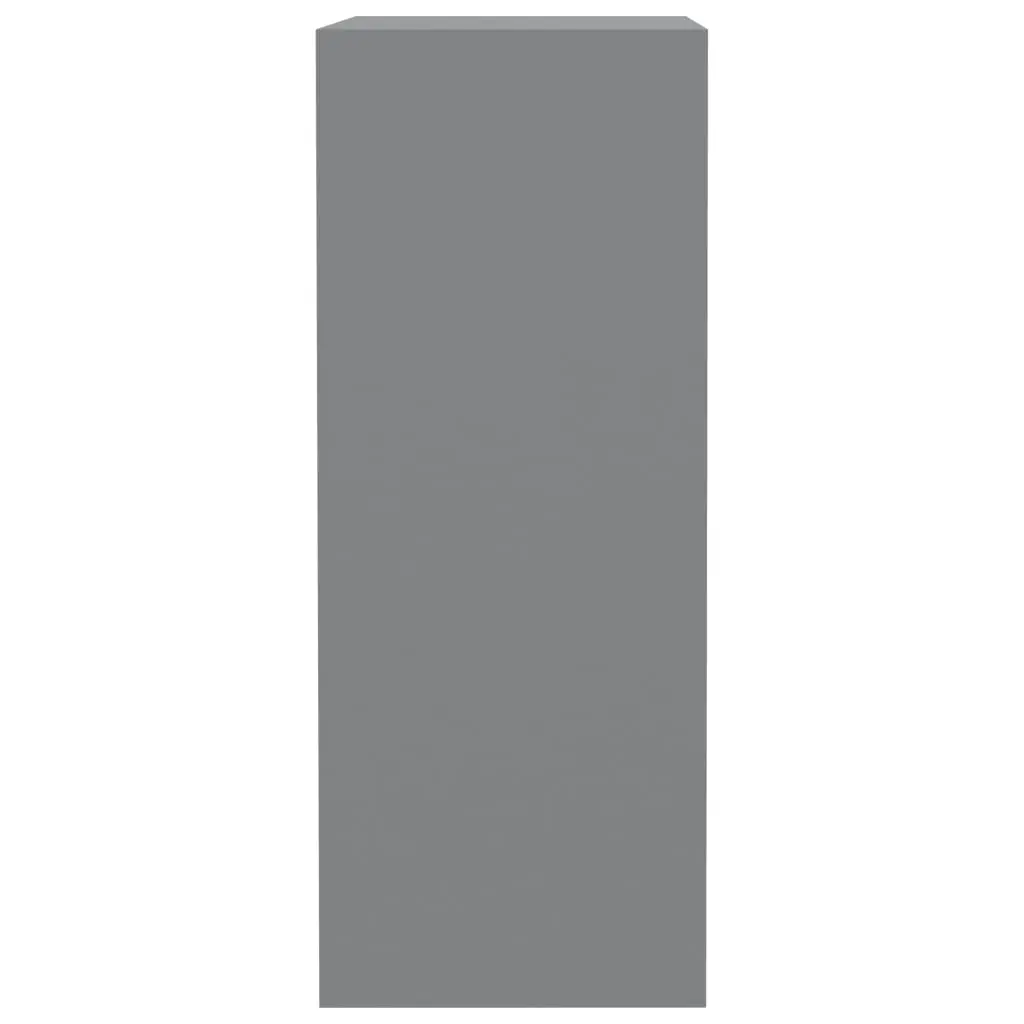 vidaXL 2-Tier Book Cabinet Grey 40x30x76.5 cm Chipboard