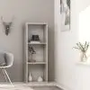 vidaXL 3-Tier Book Cabinet Concrete Grey 40x30x114 cm Chipboard