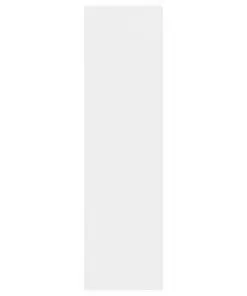 vidaXL 3-Tier Book Cabinet High Gloss White 40x30x114 cm Chipboard