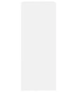 vidaXL 2-Tier Book Cabinet White 60x30x76.5 cm Chipboard