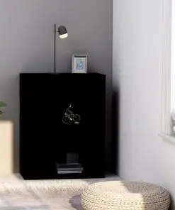 vidaXL 2-Tier Book Cabinet Black 60x30x76.5 cm Chipboard