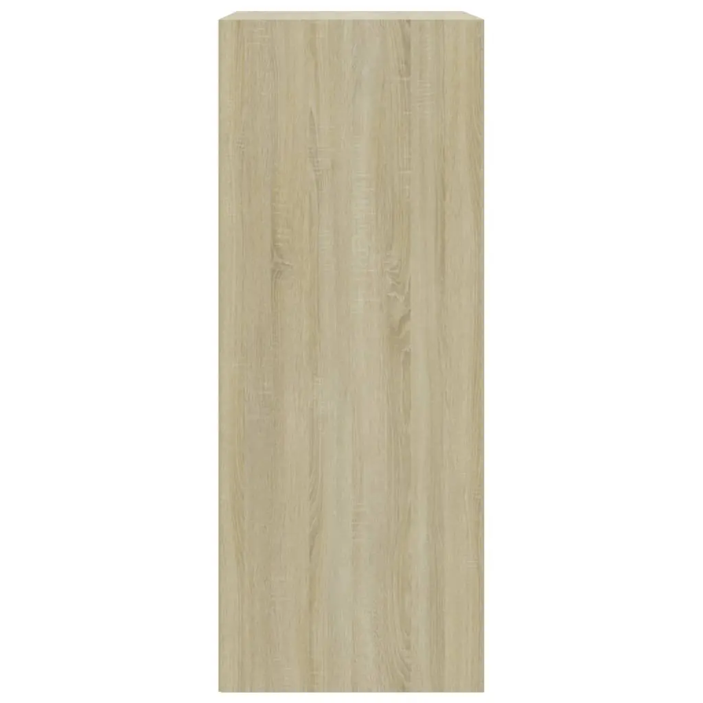 vidaXL 2-Tier Book Cabinet Sonoma Oak 60x30x76.5 cm Chipboard