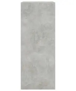 vidaXL 2-Tier Book Cabinet Concrete Grey 60x30x76.5 cm Chipboard