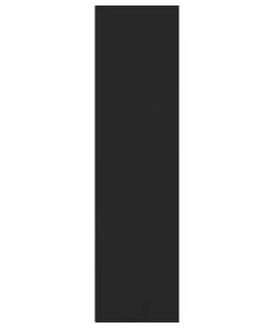 vidaXL 3-Tier Book Cabinet Black 60x30x114 cm Chipboard