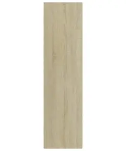 vidaXL 3-Tier Book Cabinet Sonoma Oak 60x30x114 cm Chipboard