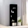 vidaXL 5-Tier Book Cabinet Black 60x30x189 cm Chipboard