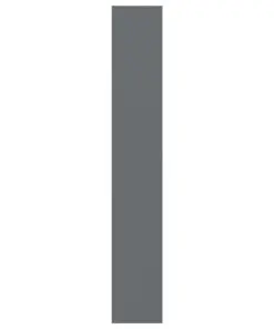 vidaXL 5-Tier Book Cabinet High Gloss Grey 60x30x189 cm Chipboard