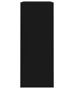 vidaXL 2-Tier Book Cabinet Black 80x30x76.5 cm Chipboard